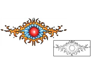 Fire – Flames Tattoo Astronomy tattoo | PLF-00776