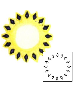 Sun Tattoo Astronomy tattoo | PLF-00792