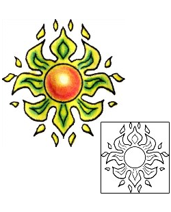 Sun Tattoo Astronomy tattoo | PLF-00858
