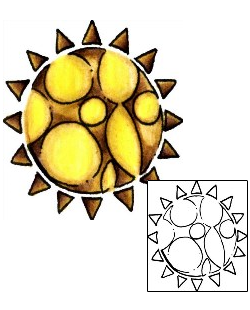 Sun Tattoo Astronomy tattoo | PLF-00870