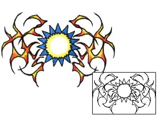 Sun Tattoo Astronomy tattoo | PLF-00880