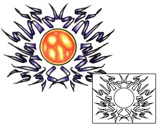 Sun Tattoo Astronomy tattoo | PLF-00891