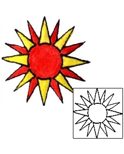 Sun Tattoo Astronomy tattoo | PLF-00894