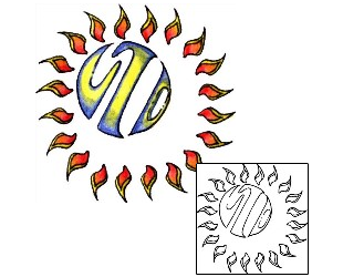 Sun Tattoo Astronomy tattoo | PLF-00895