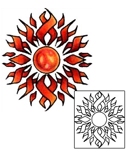 Sun Tattoo Astronomy tattoo | PLF-00898