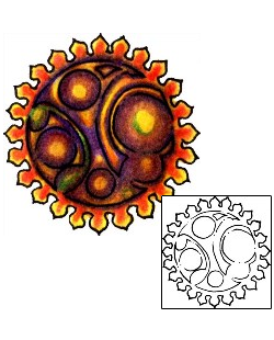 Sun Tattoo Astronomy tattoo | PLF-00906