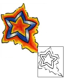 Star Tattoo Astronomy tattoo | PLF-00916