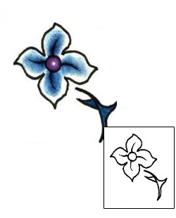 Flower Tattoo Specific Body Parts tattoo | PLF-01003