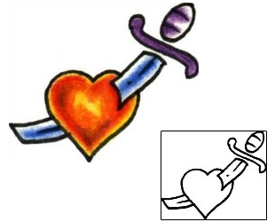 Heart Tattoo For Women tattoo | PLF-01023