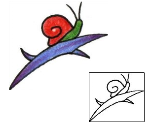 Snail Tattoo Specific Body Parts tattoo | PLF-01063