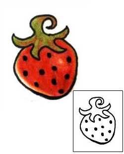 Strawberry Tattoo For Women tattoo | PLF-01074