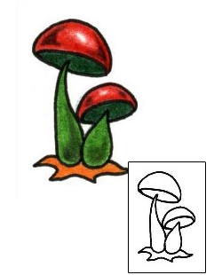 Mushroom Tattoo Miscellaneous tattoo | PLF-01084