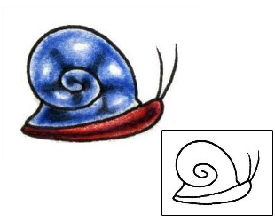 Snail Tattoo Specific Body Parts tattoo | PLF-01093