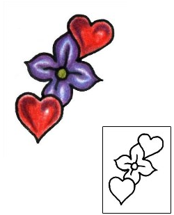 Flower Tattoo Specific Body Parts tattoo | PLF-01095