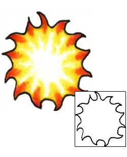 Sun Tattoo Astronomy tattoo | PLF-01116