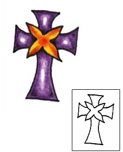 Cross Tattoo Religious & Spiritual tattoo | PLF-01157