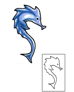 Seahorse Tattoo Specific Body Parts tattoo | PLF-01161