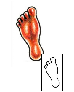 Footprint Tattoo Specific Body Parts tattoo | PLF-01194