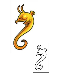 Seahorse Tattoo Specific Body Parts tattoo | PLF-01203