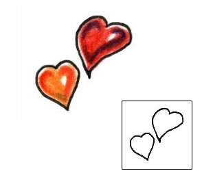 Heart Tattoo Specific Body Parts tattoo | PLF-01209