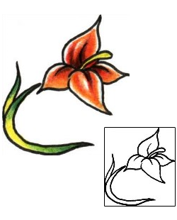 Flower Tattoo Specific Body Parts tattoo | PLF-01210