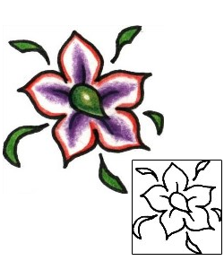Flower Tattoo Specific Body Parts tattoo | PLF-01236