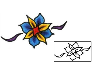 Flower Tattoo Specific Body Parts tattoo | PLF-01241