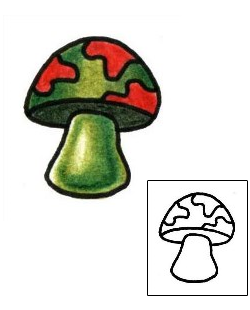 Mushroom Tattoo Miscellaneous tattoo | PLF-01256