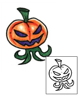 Pumpkin Tattoo Specific Body Parts tattoo | PLF-01269