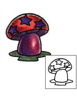 Mushroom Tattoo Miscellaneous tattoo | PLF-01274