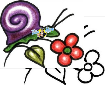 Flower Tattoo snail-tattoos-pablo-lordi-plf-01280
