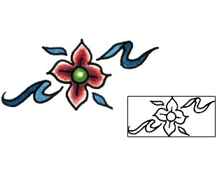 Flower Tattoo Specific Body Parts tattoo | PLF-01304