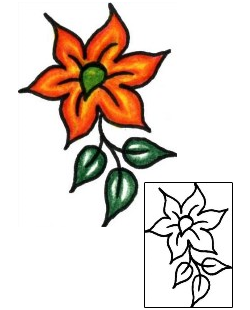 Flower Tattoo Specific Body Parts tattoo | PLF-01309