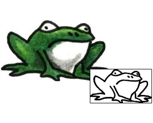 Frog Tattoo Specific Body Parts tattoo | PLF-01321