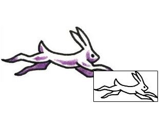 Rabbit Tattoo Specific Body Parts tattoo | PLF-01323