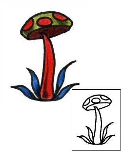 Mushroom Tattoo Miscellaneous tattoo | PLF-01325