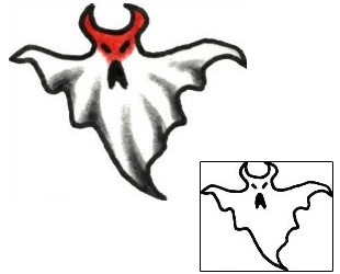 Ghost Tattoo Horror tattoo | PLF-01327