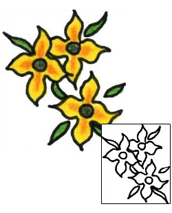 Flower Tattoo Specific Body Parts tattoo | PLF-01330