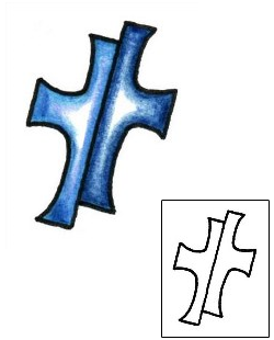 Cross Tattoo Religious & Spiritual tattoo | PLF-01342