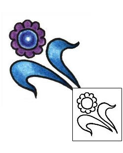 Flower Tattoo Specific Body Parts tattoo | PLF-01376