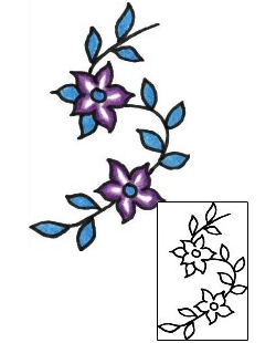 Flower Tattoo Specific Body Parts tattoo | PLF-01377