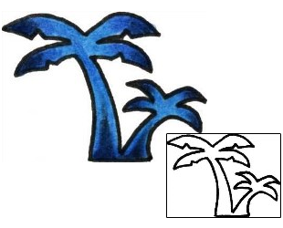 Palm Tree Tattoo Specific Body Parts tattoo | PLF-01383