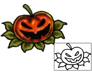 Pumpkin Tattoo Horror tattoo | PLF-01406