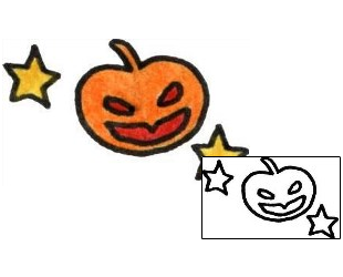 Pumpkin Tattoo Specific Body Parts tattoo | PLF-01442