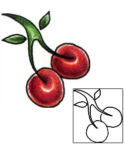 Cherry Tattoo For Women tattoo | PLF-01506