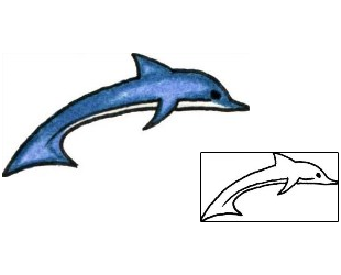 Dolphin Tattoo Marine Life tattoo | PLF-01515