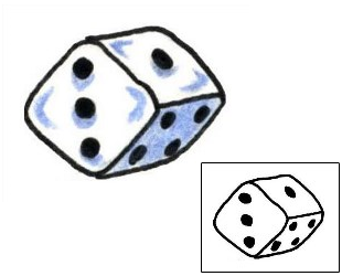 Dice Tattoo Gambling tattoo | PLF-01526