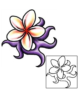 Plumeria Tattoo Plant Life tattoo | PLF-01840