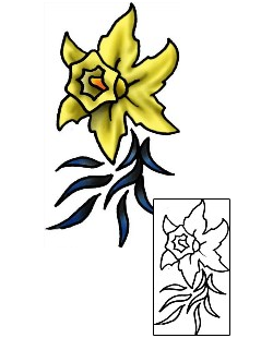Daffodil Tattoo Plant Life tattoo | PLF-01846