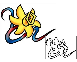 Daffodil Tattoo Plant Life tattoo | PLF-01849